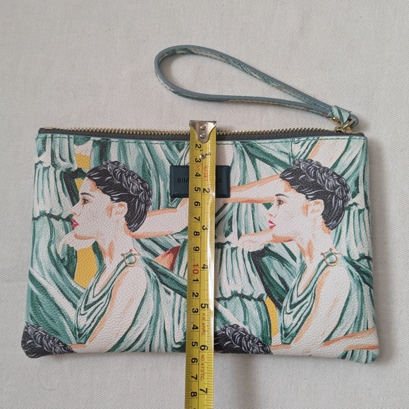 Bimba y Lola Clutch/Wristlet bag a distinctive print with stylized female figure - Picture 10 of 10